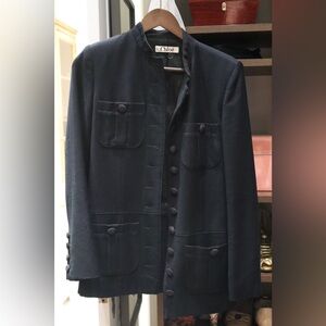 Chloe Navy Military Jacket